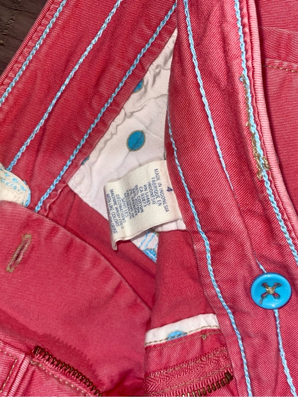 Women's Coral Pink Casual Shorts - Picture 2 of 3